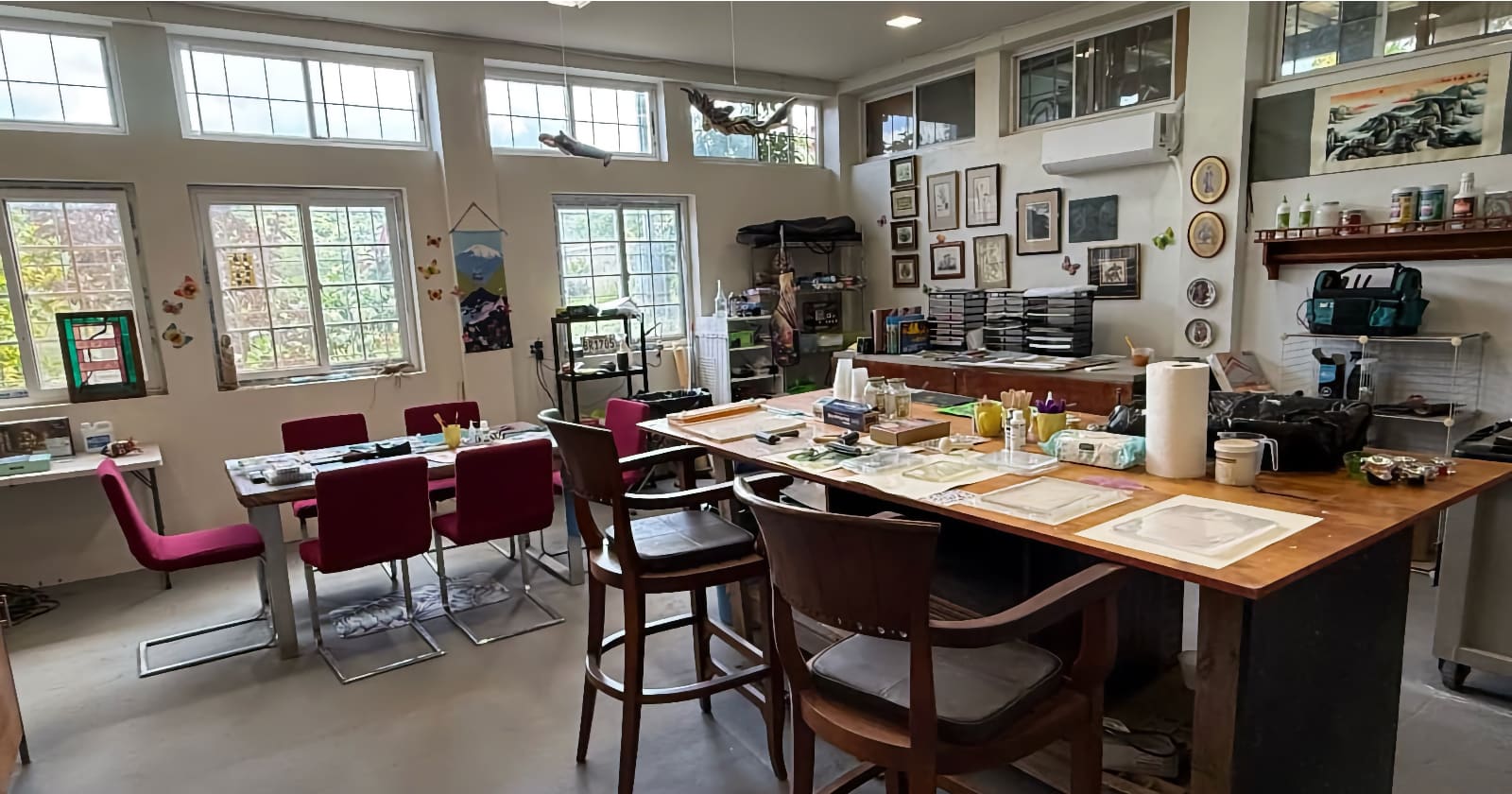 The studio at Black Rock Art Ranch